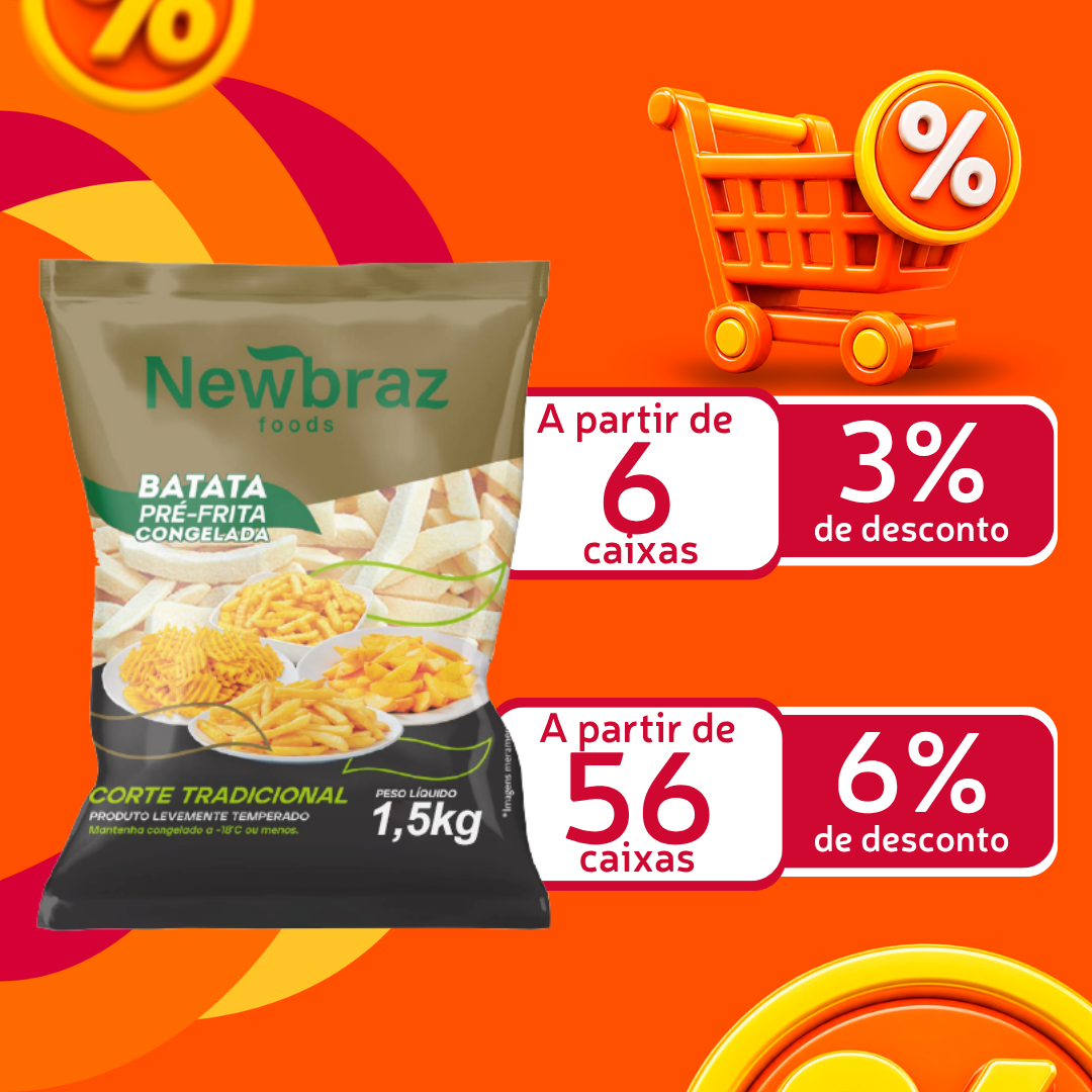 Batata Cong 10mm 8x1,5kg - Newbraz
